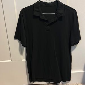 Black LULULEMON men’s polo, medium